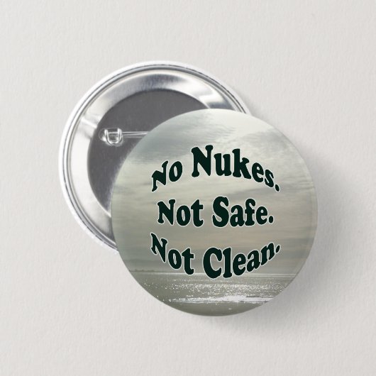 海岸の原子力ボタン無し 缶バッジ (正面&裏面)