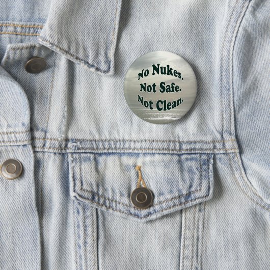 海岸の原子力ボタン無し 缶バッジ (インサイチュ)