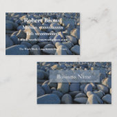 海岸の名刺の小石 名刺 (正面/裏面)