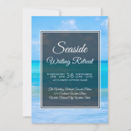 海岸の執筆退去の作家の生命コーチビジネス 招待状