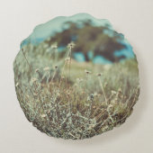 海岸の夏の日 ラウンドクッション (裏面)