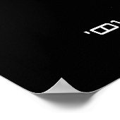 海岸の夕日 ポスター (角)