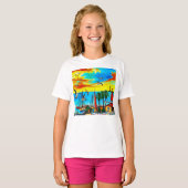 海岸の夢景色 Tシャツ (正面フル)