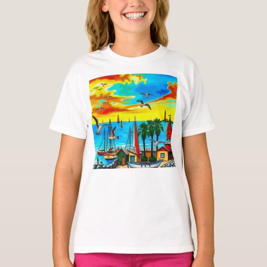 海岸の夢景色 Tシャツ (正面)