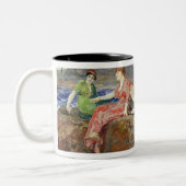 海岸の女の子、c.1884-85 ツートーンマグカップ (左)