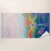 海岸の女絵画たち ビーチタオル (正面)