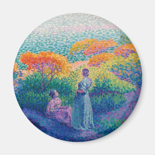海岸の女絵画たち マグネット (正面)
