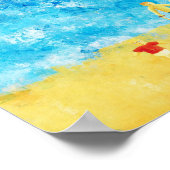 海岸の子供たち 現代アートプリント ポスター (角)