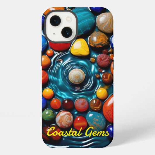 "海岸の宝石が輝く" iPhoneケース (裏面)