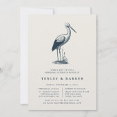 海岸の小鳥 | リハーサルディナー招待状 招待状 (正面)