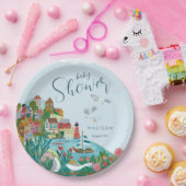 海岸の少年ベビーシャワーパーティー ペーパープレート (パーティー)