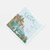 海岸の少年 ベイビーシャワーパーティー スタンダードランチョンナプキン (角)