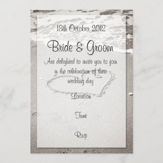 海岸の恋（茶色） 招待状