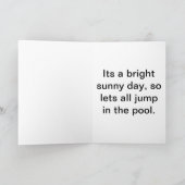 海岸の挨拶 カード (内部)