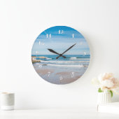 海岸の景色、美しい柱時計 ラージ壁時計 (ホーム)