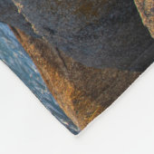 海岸の景観写真 フリースブランケット (角)