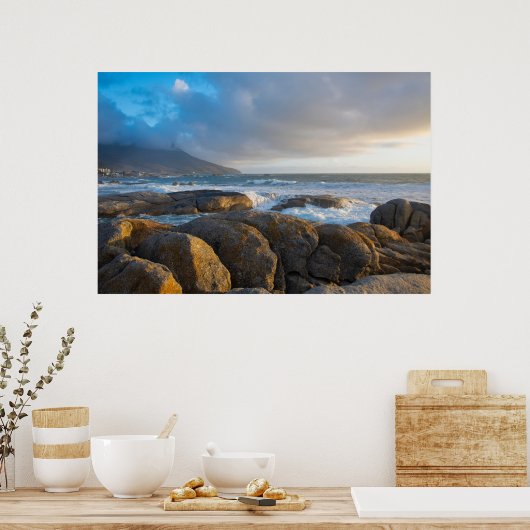 海岸の景観写真 ポスター (キッチン)