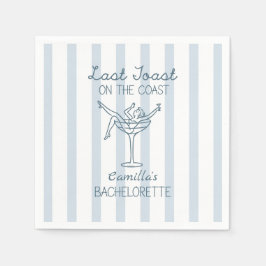 海岸の最後のトーストお洒落バチェロレッテ スタンダードカクテルナプキン