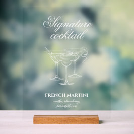 海岸の最後のトーストバチェロレッテアクリル記号 アクリルサイン