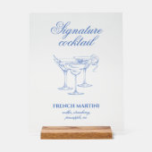 海岸の最後のトーストバチェロレッテアクリル記号 アクリルサイン (正面)