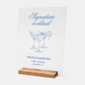 海岸の最後のトーストバチェロレッテアクリル記号 アクリルサイン (傾斜)