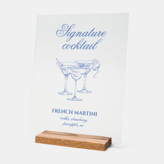 海岸の最後のトーストバチェロレッテアクリル記号 アクリルサイン (傾斜)