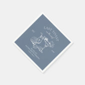 海岸の最後のトーストバチェロレッテ スタンダードカクテルナプキン (角)