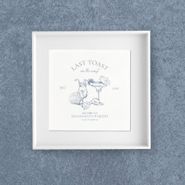 海岸の最後のトーストバチェロレッテ スタンダードカクテルナプキン