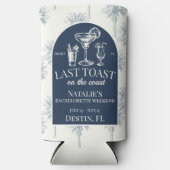 海岸の最後のトーストバチェロレッテ スリム缶クーラー (正面)