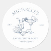 海岸の最後のトーストバチェロレッテ ラウンドシール (正面)