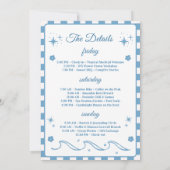 海岸の最後のトーストバチェロレッテ 招待状 (裏面)