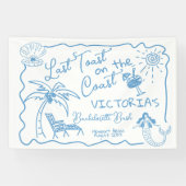 海岸の最後のトーストバチェロレッテ 横断幕 (横)