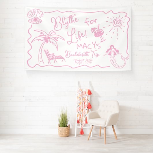 海岸の最後のトーストバチェロレッテ 横断幕 (インサイチュ)