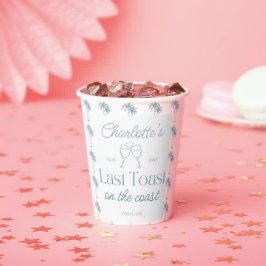 海岸の最後のトースト紙カップバチェロレッテ 紙コップ