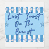 海岸の最後のトースト ワインラベル (シングルラベル)