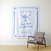 海岸の最後のトースト ワンピース - 気まぐれな手描き青 タペストリー (インサイチュ)