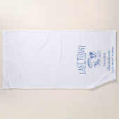 海岸の最後の乾杯独身パーティー ビーチタオル (正面)