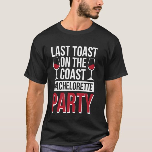 海岸の最後の乾杯独身パーティー Tシャツ (正面)