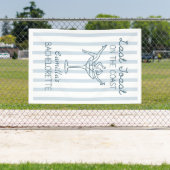 海岸の最後の乾杯　ふんわりバチェロレッテ 横断幕 (インサイチュ)