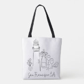 海岸の最後の乾杯 ウィークエンド バチェロレッテ パーティー トートバッグ (裏面)