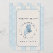 海岸の最後の乾杯 ケネブンクポートの独身最後の夜 招待状 (正面/裏面)