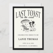 海岸の最後の乾杯 バチェロレッテの旅程 招待状 (正面)