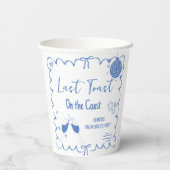海岸の最後の乾杯 バチェロレッテウィークエンドパーティー 紙コップ (裏面)