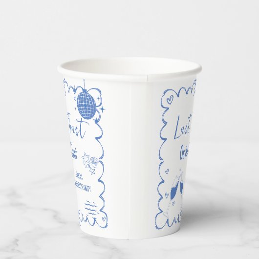 海岸の最後の乾杯 バチェロレッテウィークエンドパーティー 紙コップ (右)