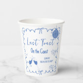海岸の最後の乾杯 バチェロレッテウィークエンドパーティー 紙コップ (正面)