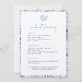 海岸の最後の乾杯 ビーチ バチェロレッテ ウィークエンド 招待状 (裏面)