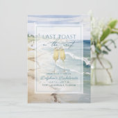 海岸の最後の乾杯 ビーチ バチェロレッテ ウィークエンド 招待状 (スタンド正面)