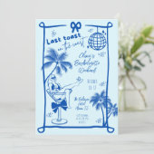 海岸の最後の乾杯 ビーチ バチェロレッテ ウィークエンド 招待状 (スタンド正面)