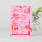 海岸の最後の乾杯 ビーチ バチェロレッテ ウィークエンド 招待状 (スタンド正面)