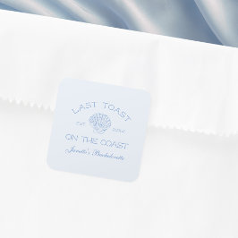 海岸の最後の乾杯 ビーチ バチェロレッテ パーティー スクエアシール